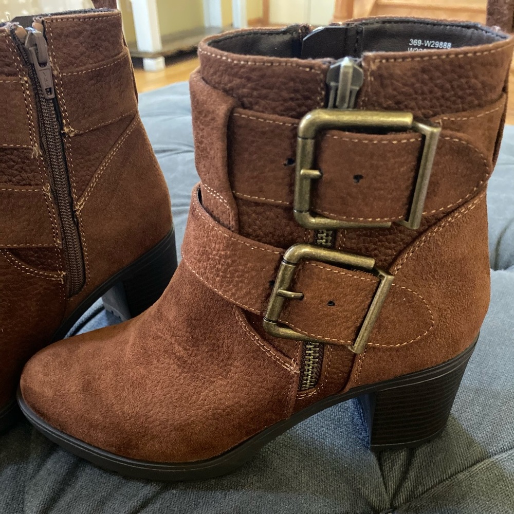 White Mountain Buckle Booties